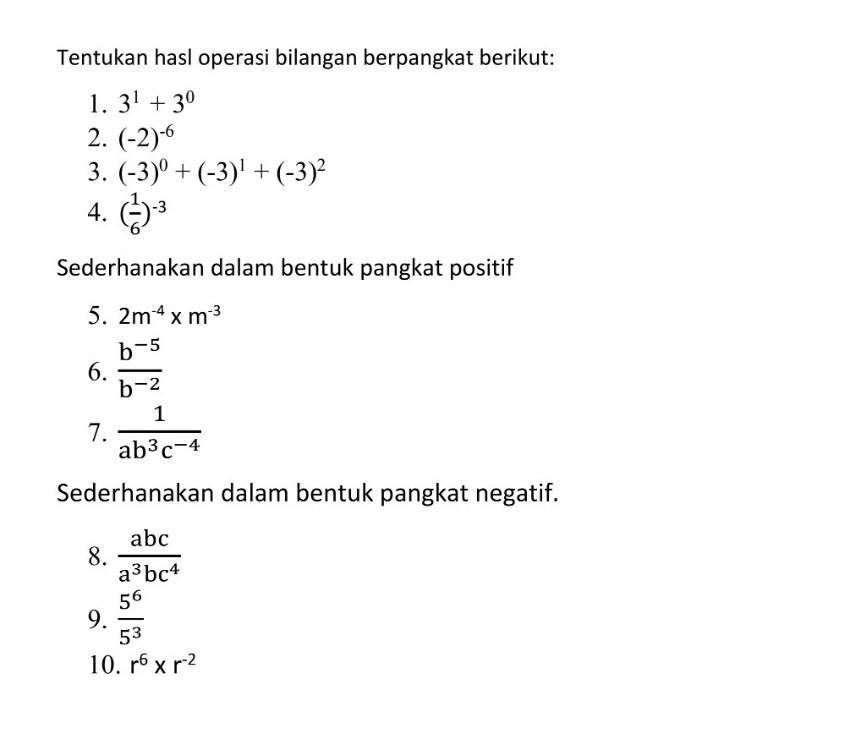 Detail Contoh Bilangan Nol Nomer 26