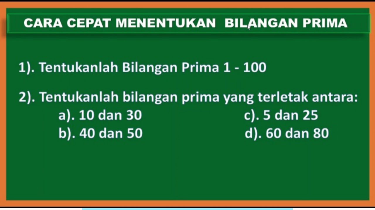 Detail Contoh Bilangan Prima 1 100 Nomer 45