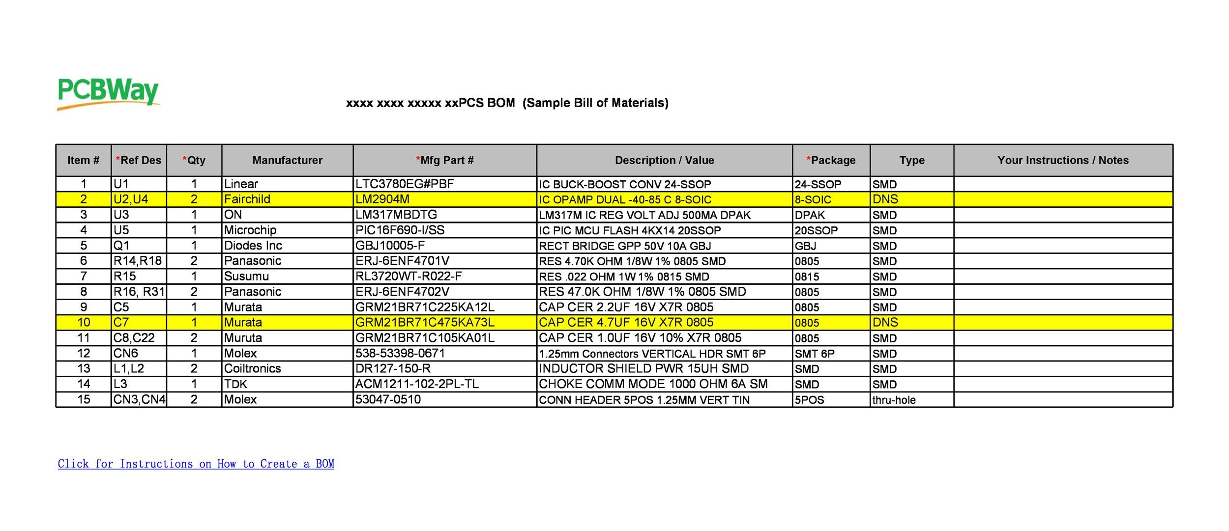 Detail contoh bill of material koleksi nomer 27