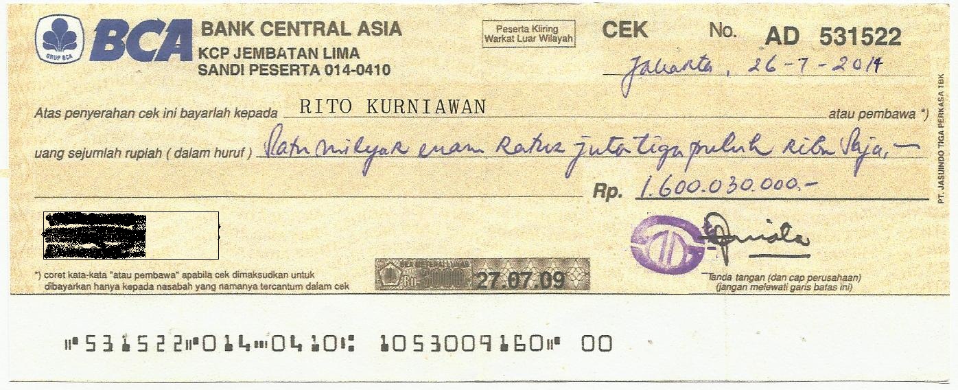 Detail Contoh Bilyet Deposito Nomer 19