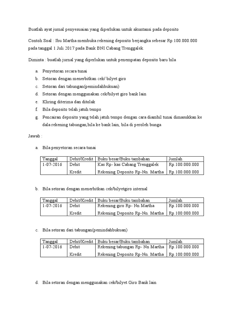 Detail Contoh Bilyet Deposito Nomer 47