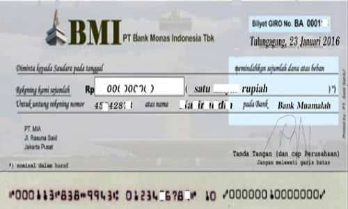 Detail Contoh Bilyet Deposito Bri Nomer 20