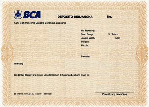 Detail Contoh Bilyet Deposito Bri Nomer 23