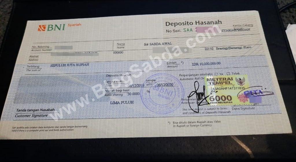 Detail Contoh Bilyet Deposito Bri Nomer 7