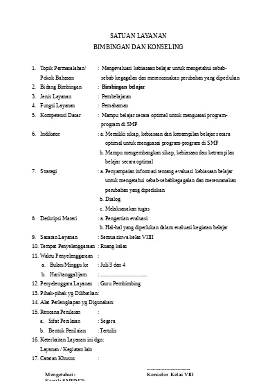 Detail Contoh Bimbingan Dan Konseling Nomer 28