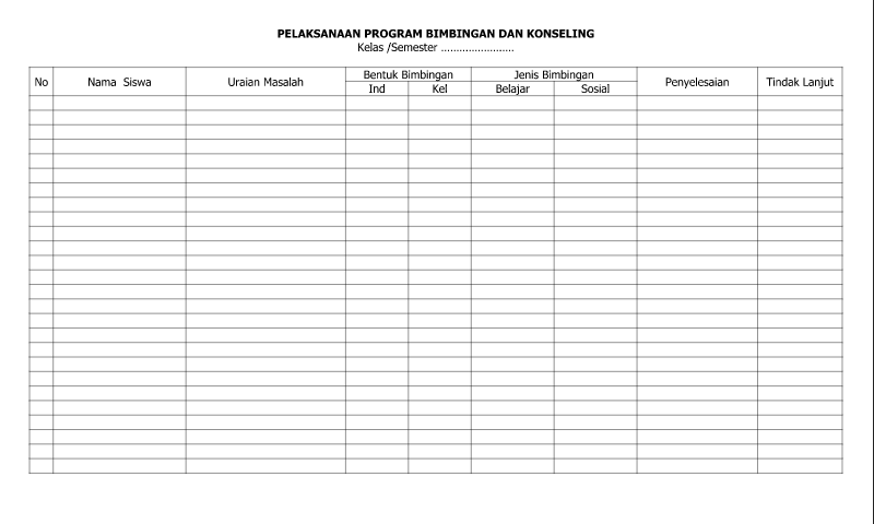 Detail Contoh Bimbingan Dan Konseling Nomer 31