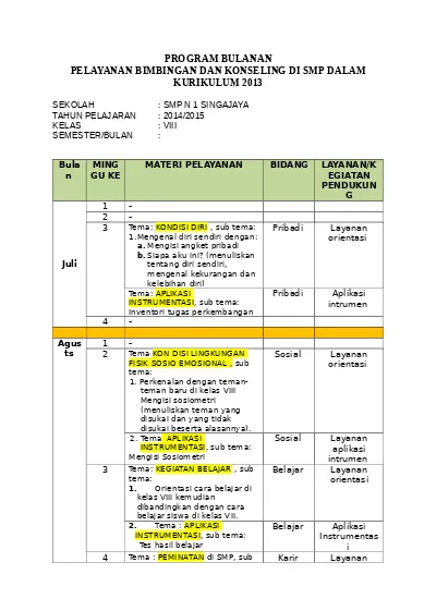 Detail Contoh Bimbingan Dan Konseling Nomer 10