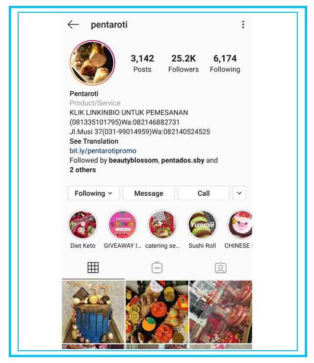 Detail Contoh Bio Instagram Bisnis Makanan Nomer 11