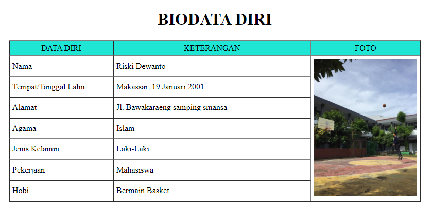 Detail Contoh Biodata Mahasiswa Nomer 34