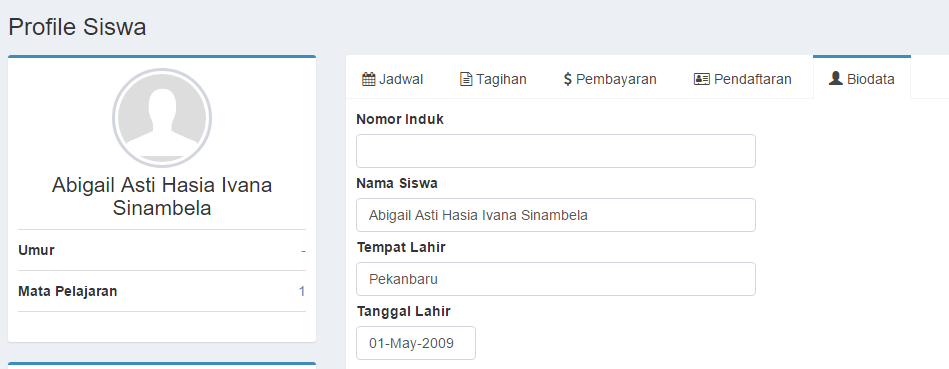 Detail Contoh Biodata Siswa Nomer 40