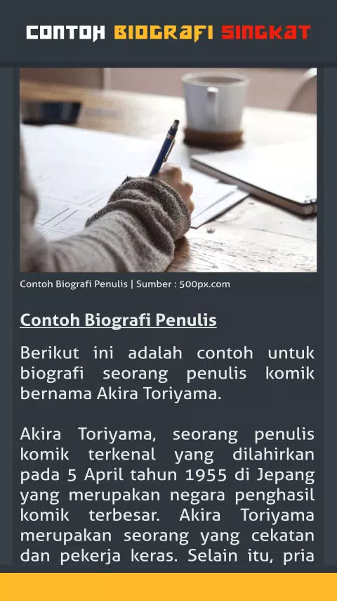 Detail Contoh Biografi Penulis Nomer 29