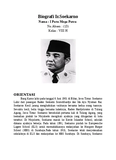 Detail Contoh Biografi Soekarno Nomer 17