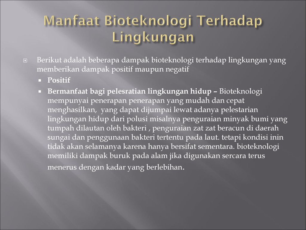 Detail Contoh Bioteknologi Di Bidang Lingkungan Nomer 24