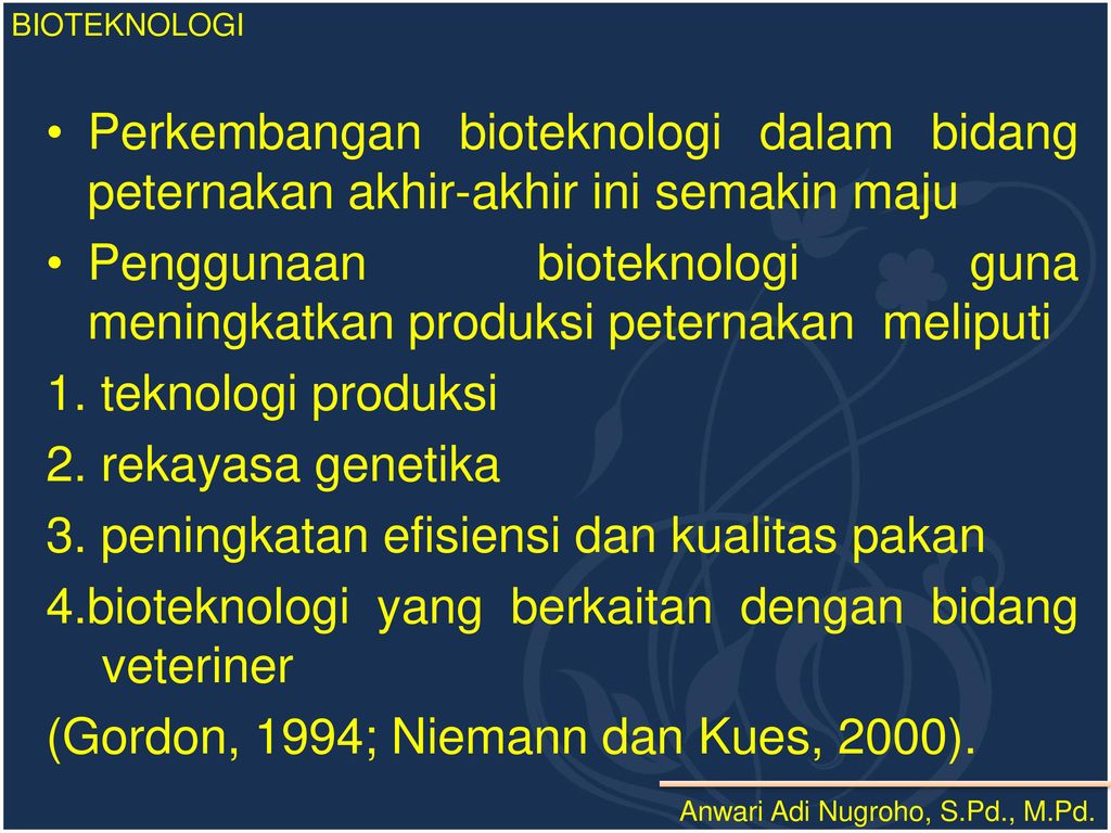 Detail Contoh Bioteknologi Peternakan Nomer 40