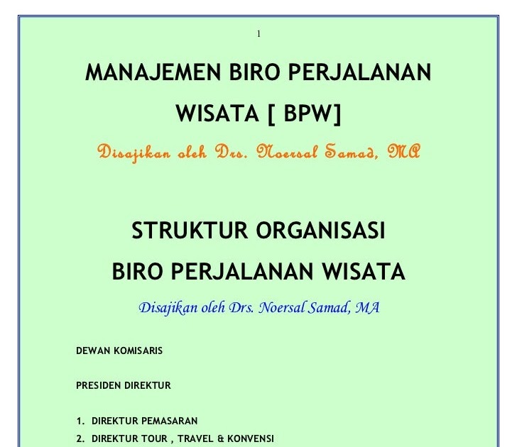 Detail Contoh Biro Perjalanan Wisata Nomer 34