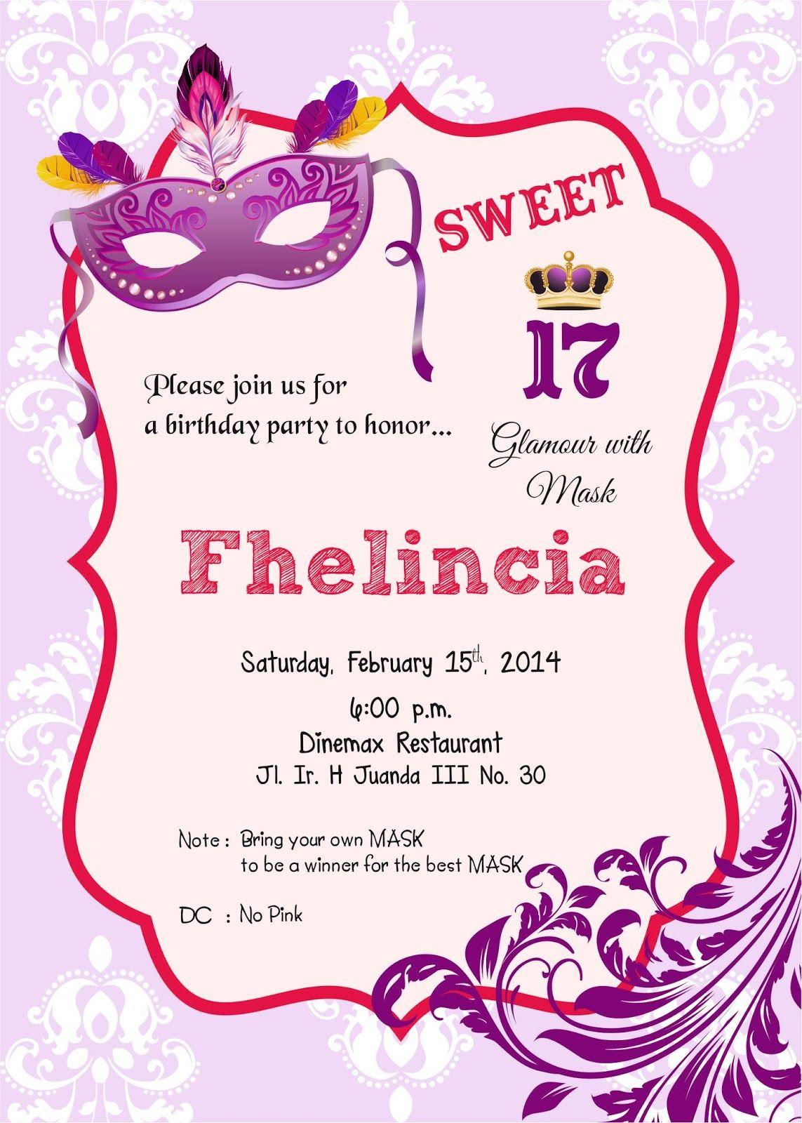 Detail Contoh Birthday Invitation Nomer 11