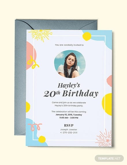 Detail Contoh Birthday Invitation Nomer 16