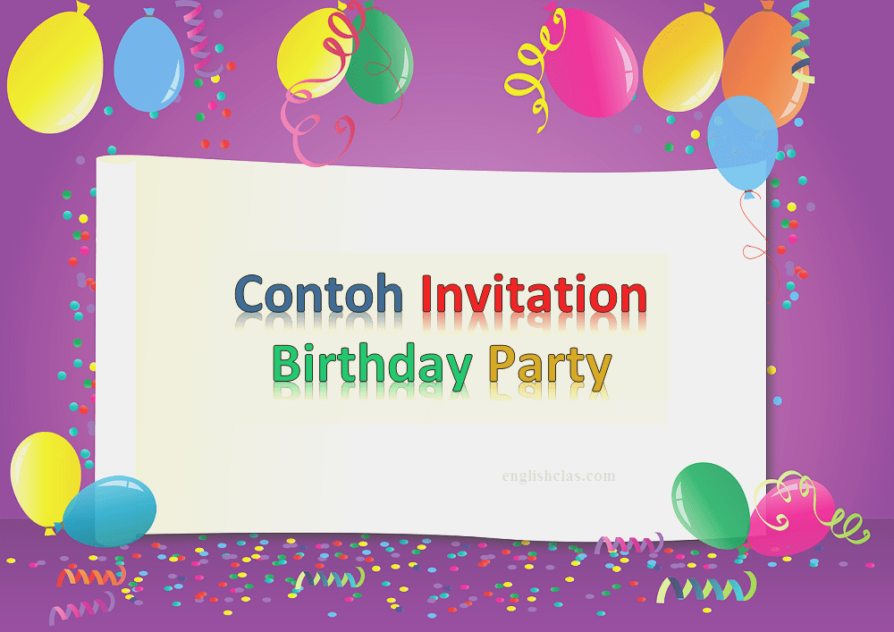 Detail Contoh Birthday Invitation Nomer 19