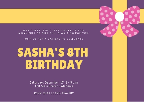 Detail Contoh Birthday Invitation Nomer 22