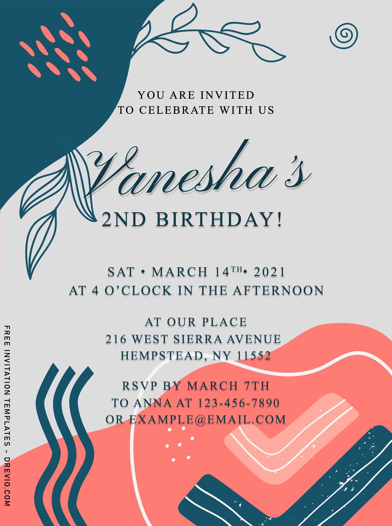 Detail Contoh Birthday Invitation Nomer 27