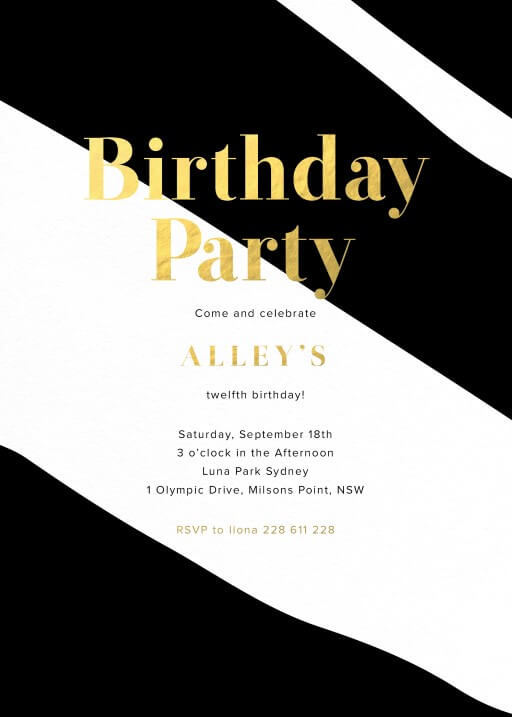 Detail Contoh Birthday Invitation Nomer 28