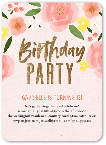 Detail Contoh Birthday Invitation Nomer 29