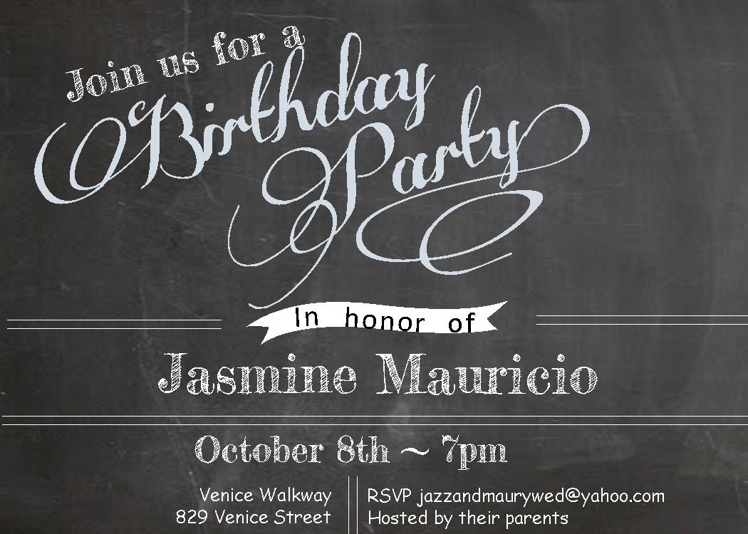 Detail Contoh Birthday Invitation Nomer 30