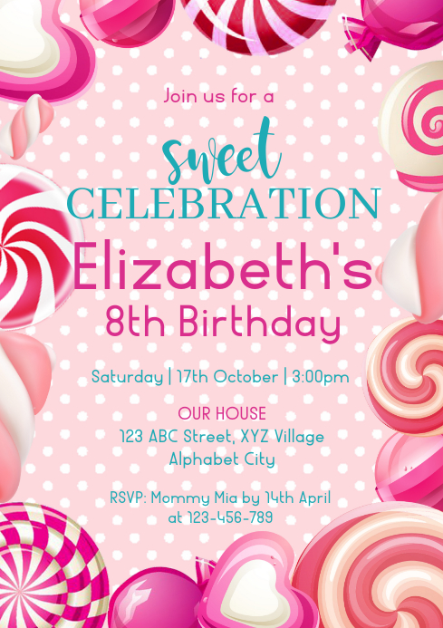 Detail Contoh Birthday Invitation Nomer 34