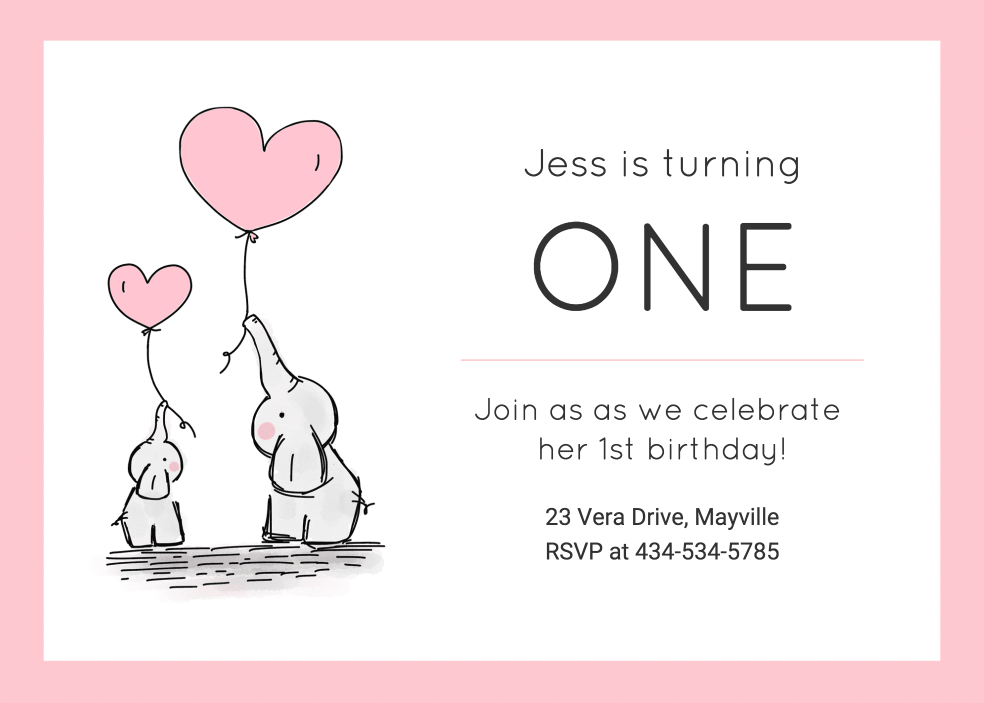 Detail Contoh Birthday Invitation Nomer 35