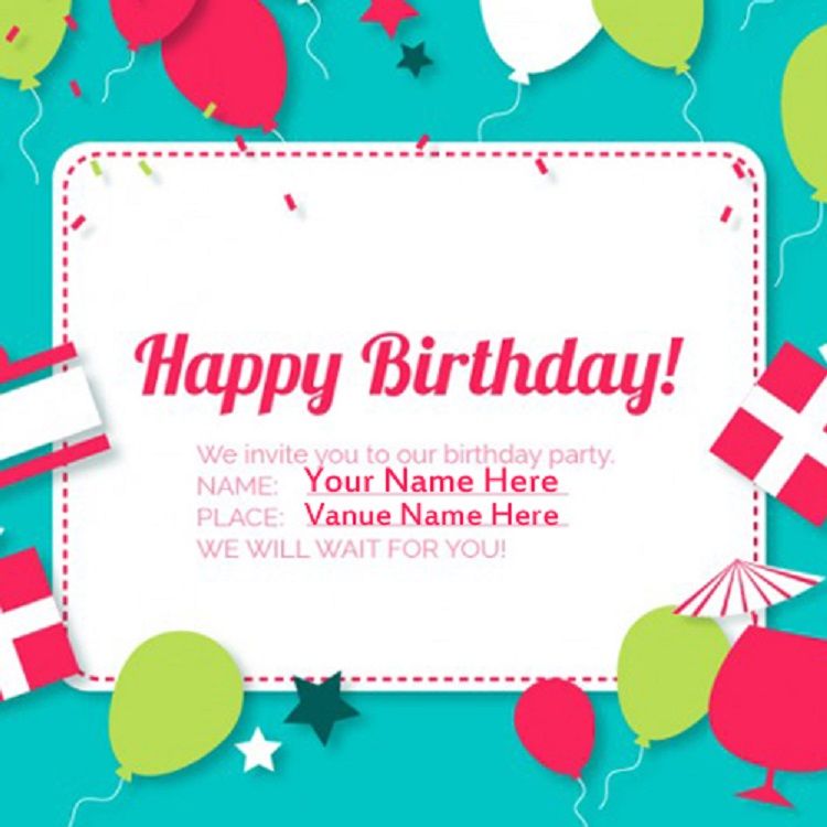 Detail Contoh Birthday Invitation Nomer 43
