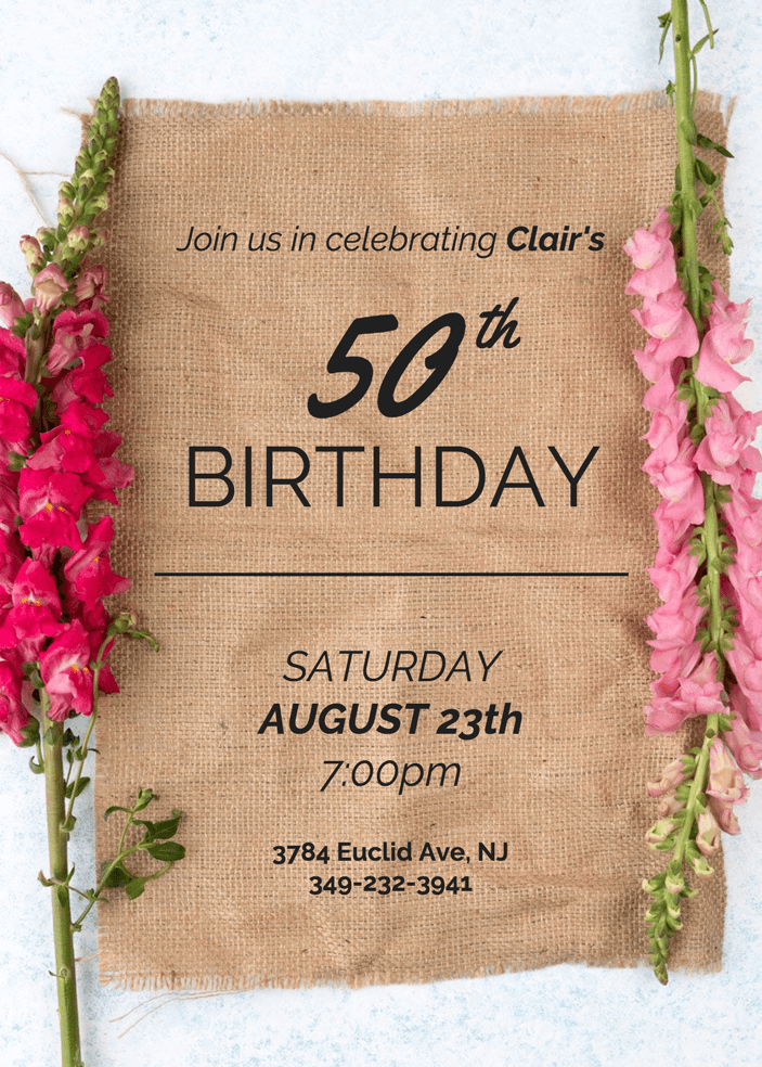 Detail Contoh Birthday Invitation Nomer 50