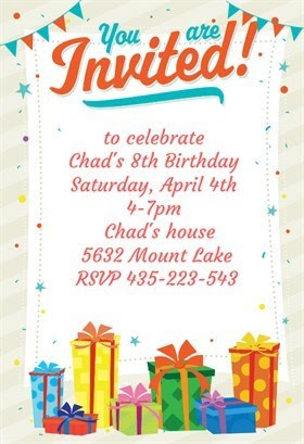 Detail Contoh Birthday Invitation Nomer 9