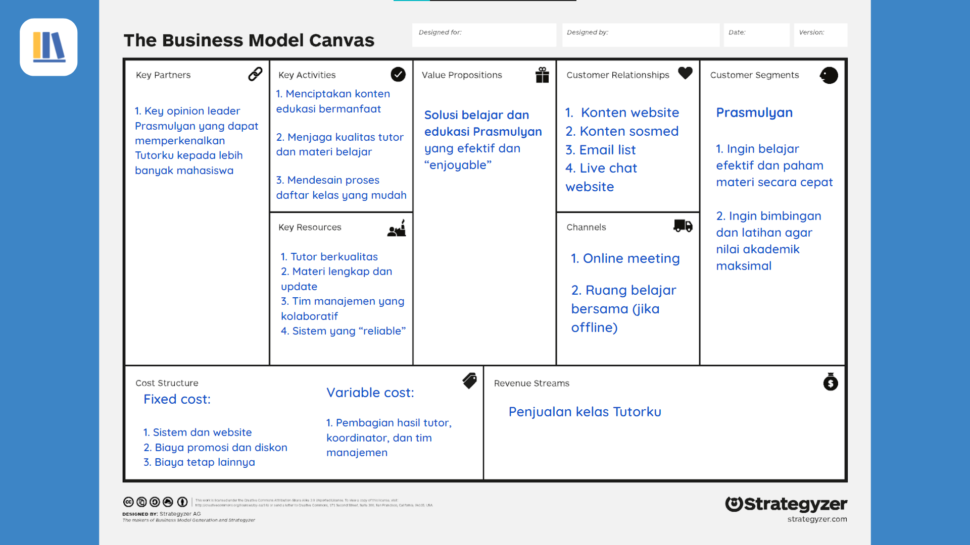 Detail Contoh Bisnis Model Kanvas Nomer 8