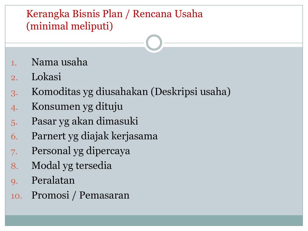 Detail Contoh Bisnis Plan Sederhana Nomer 42