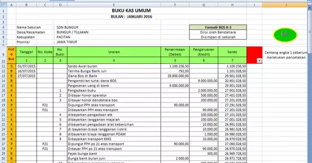 Detail Contoh Bku Bos Nomer 2