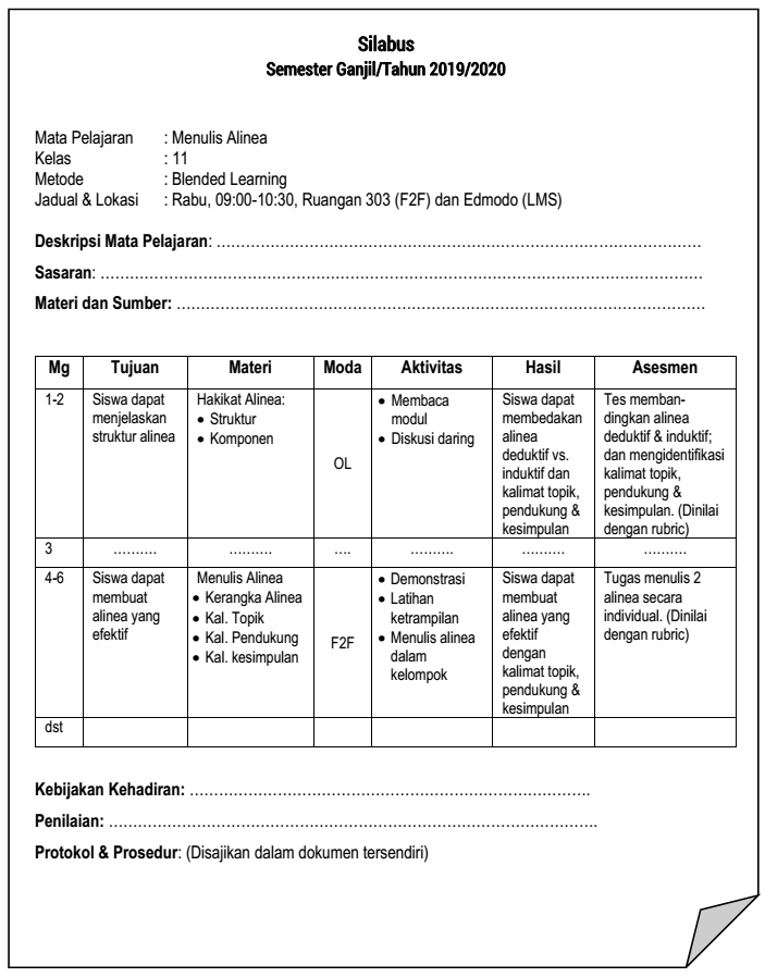 Detail Contoh Blended Learning Nomer 34