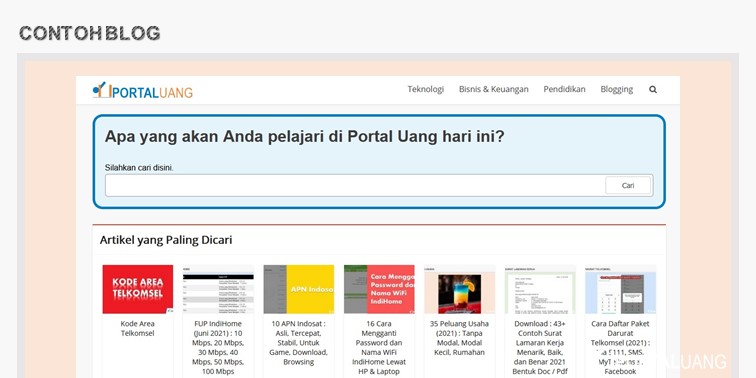 Detail Contoh Blog Sederhana Nomer 6