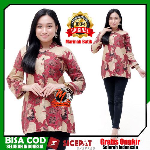 Detail Contoh Blus Batik Modern Nomer 47