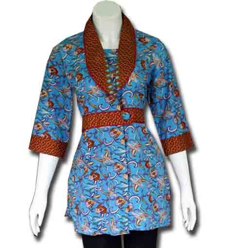 Detail Contoh Blus Batik Modern Nomer 8