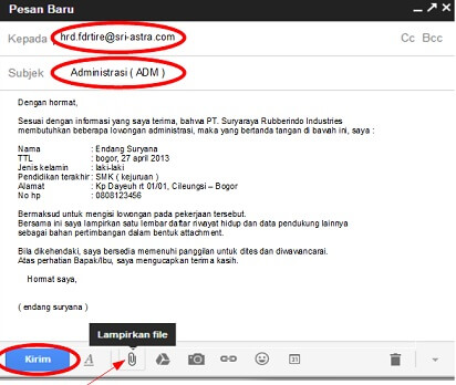 Detail Contoh Body Email Lamaran Kerja Nomer 15