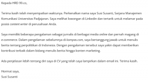 Detail Contoh Body Email Lamaran Kerja Nomer 37