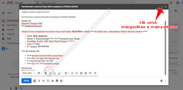 Detail Contoh Body Email Lamaran Kerja Nomer 8