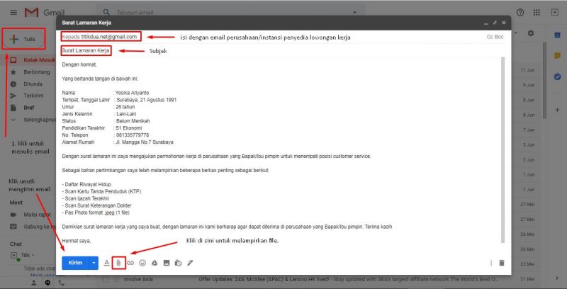 Detail Contoh Body Email Lamaran Kerja Yang Baik Nomer 57