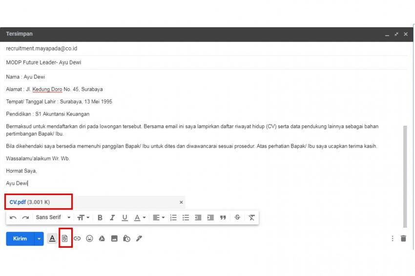 Detail Contoh Body Text Email Lamaran Kerja Nomer 46