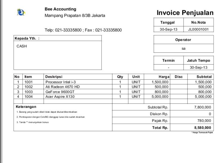 Detail Contoh Bon Belanja Nomer 39