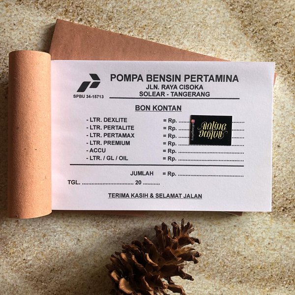 Detail Contoh Bon Bensin Manual Nomer 35