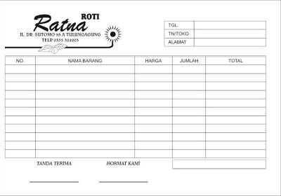 Detail Contoh Bon Pembelian Nomer 3