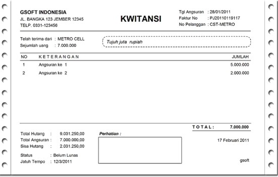 Detail Contoh Bon Pembelian Nomer 28