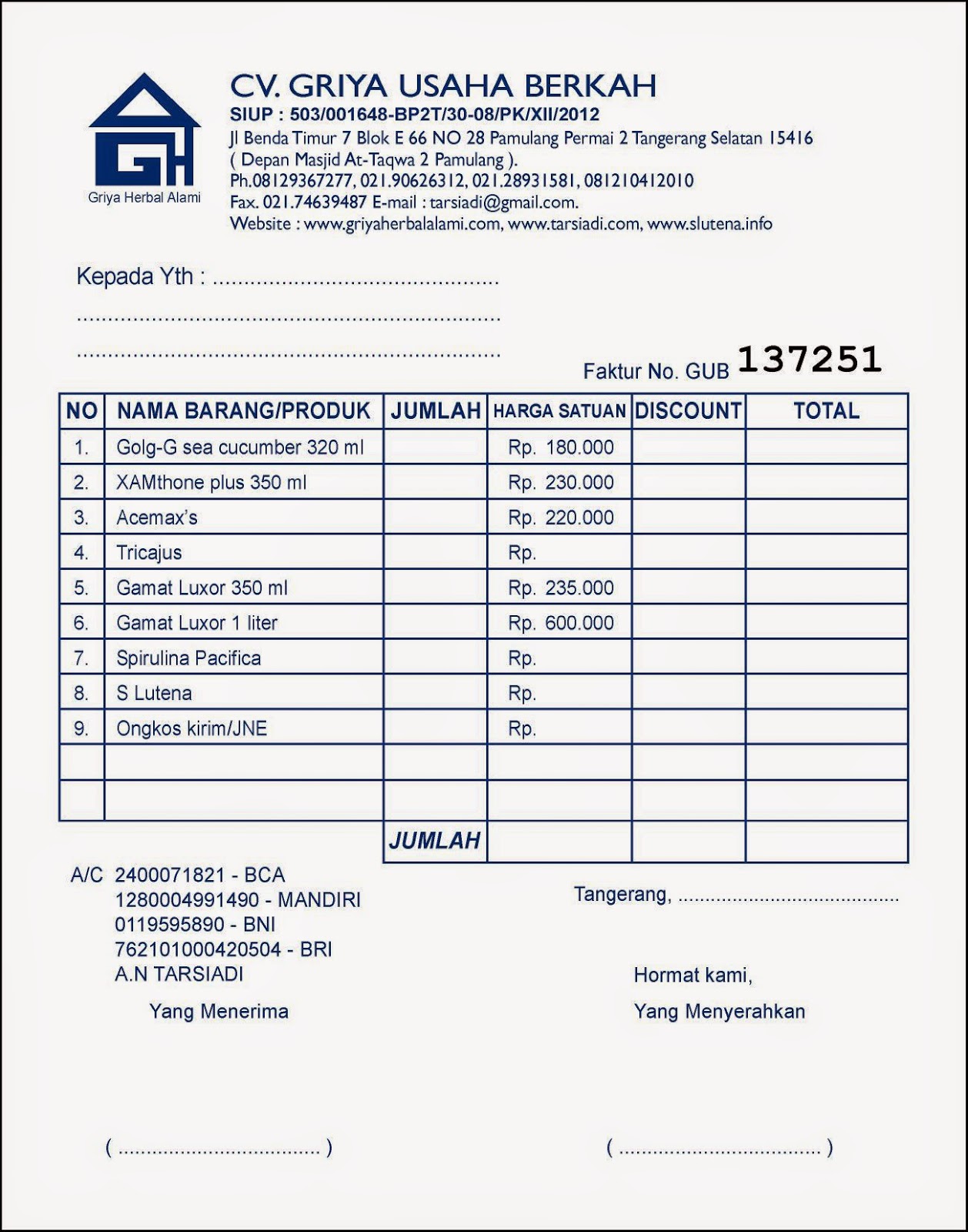 Detail Contoh Bon Pembelian Nomer 31