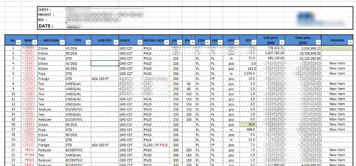 Detail Contoh Boq Proyek Nomer 10